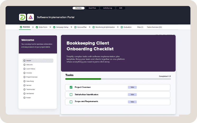 bookkeeping client onboarding checklist