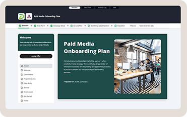 paid media onboarding template